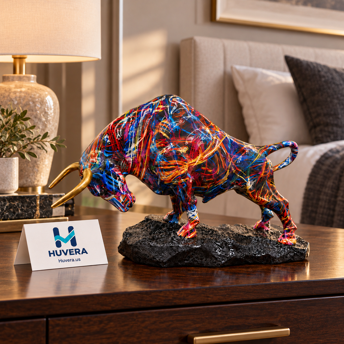 Charging Bull Statement Sculpture