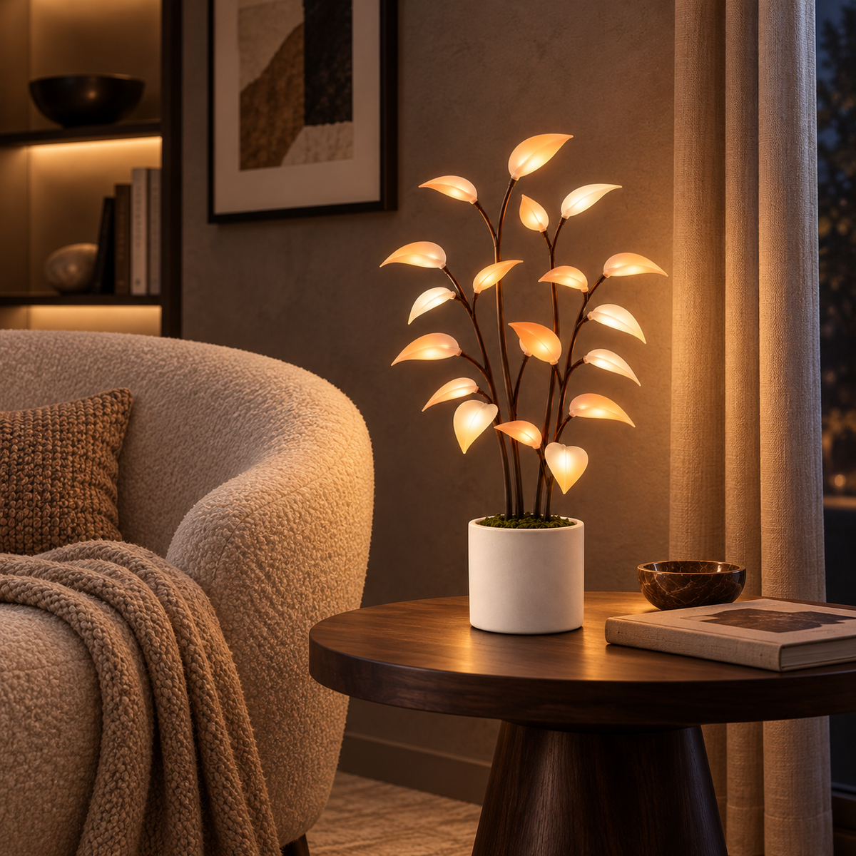 Color-Changing LED Botanical Accent Light
