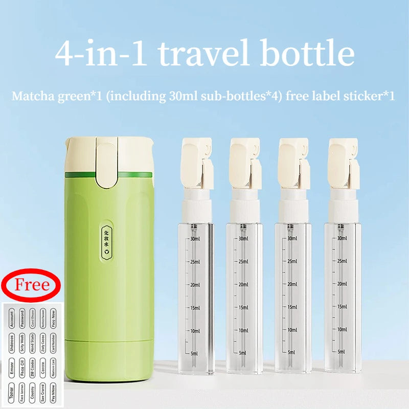 4-in-1 Leakproof Portable Travel Dispenser for Toiletries