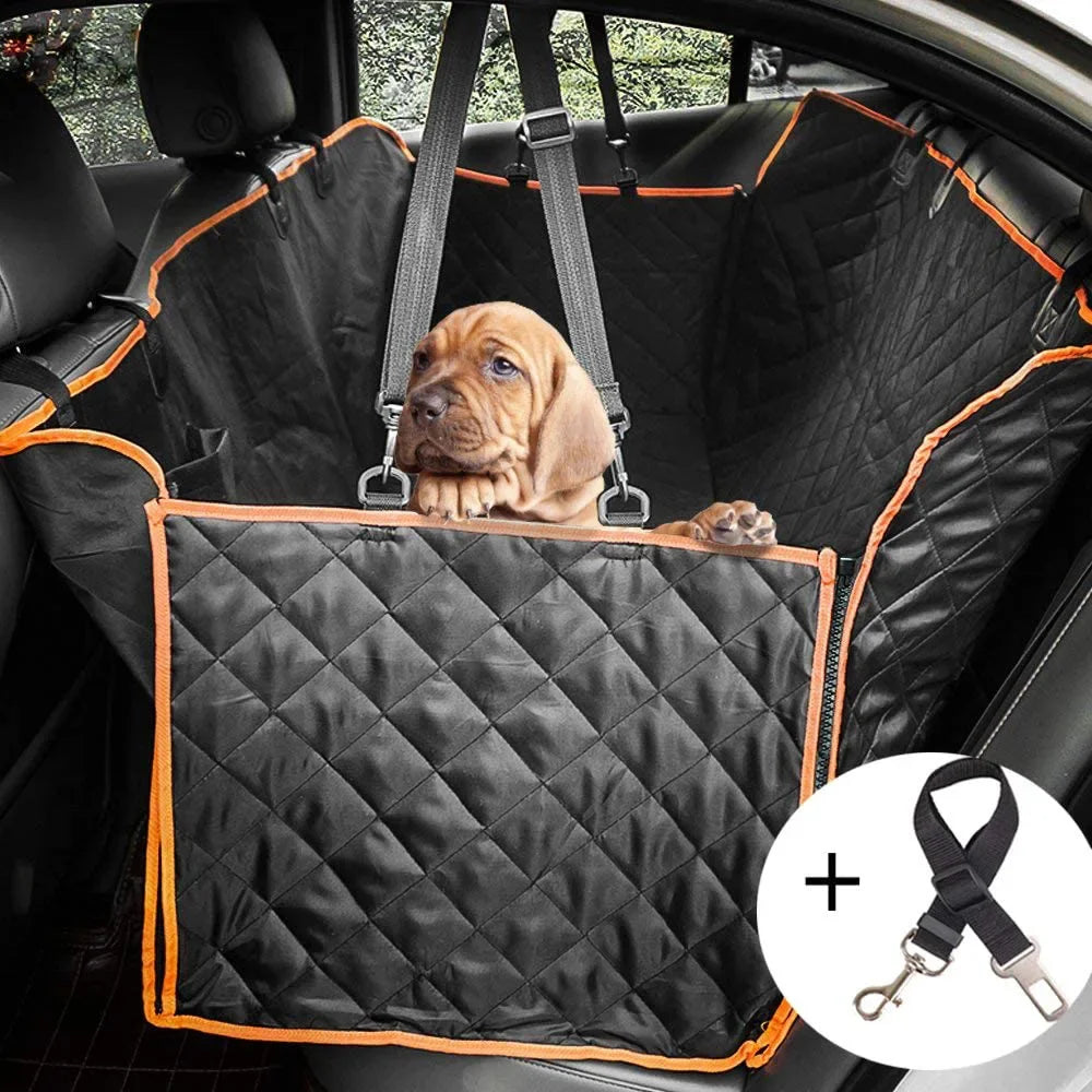 Waterproof Quilted Cotton Pet Car Rear Seat Cover