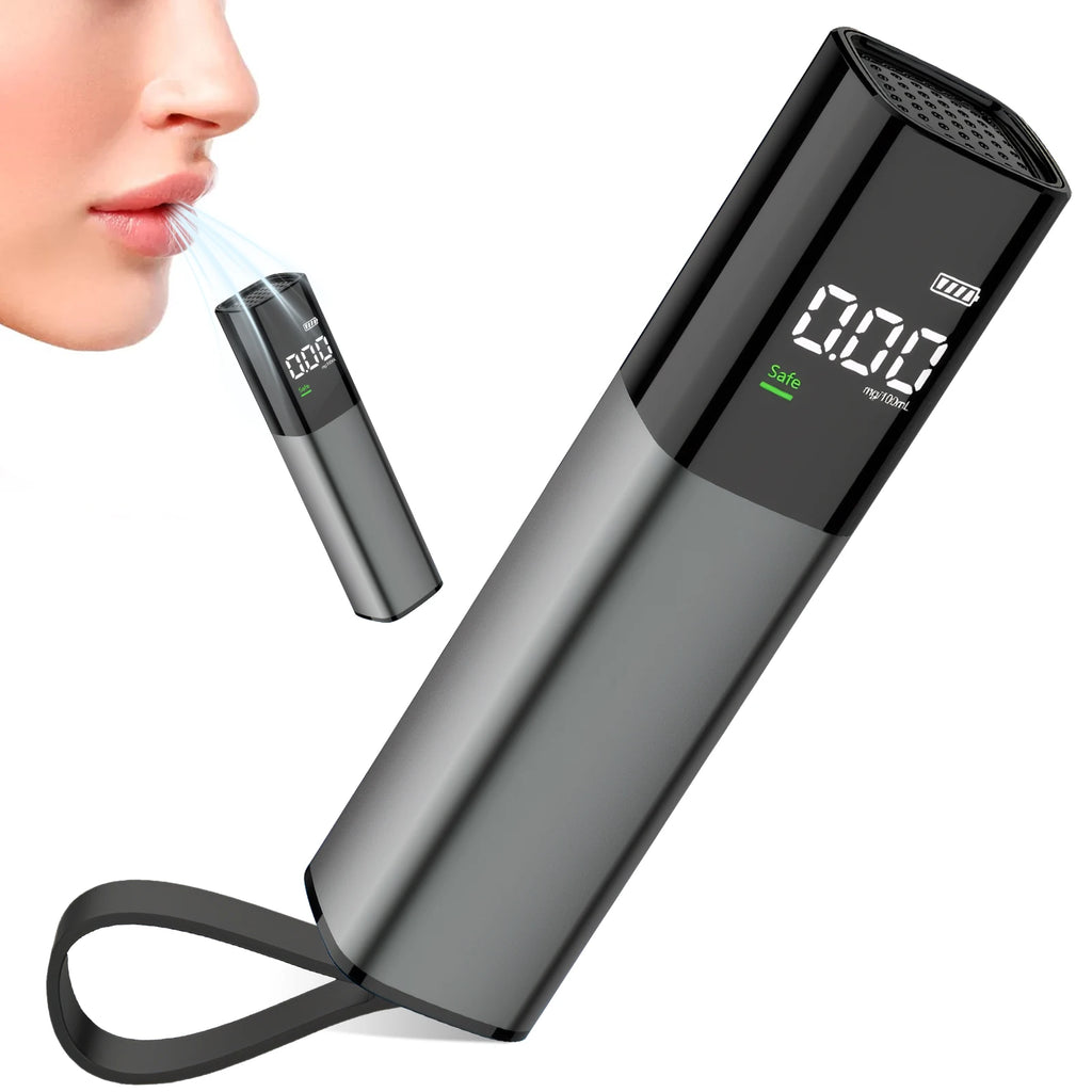 Professional Portable Alcohol Tester with LED Display and Type-C Charging