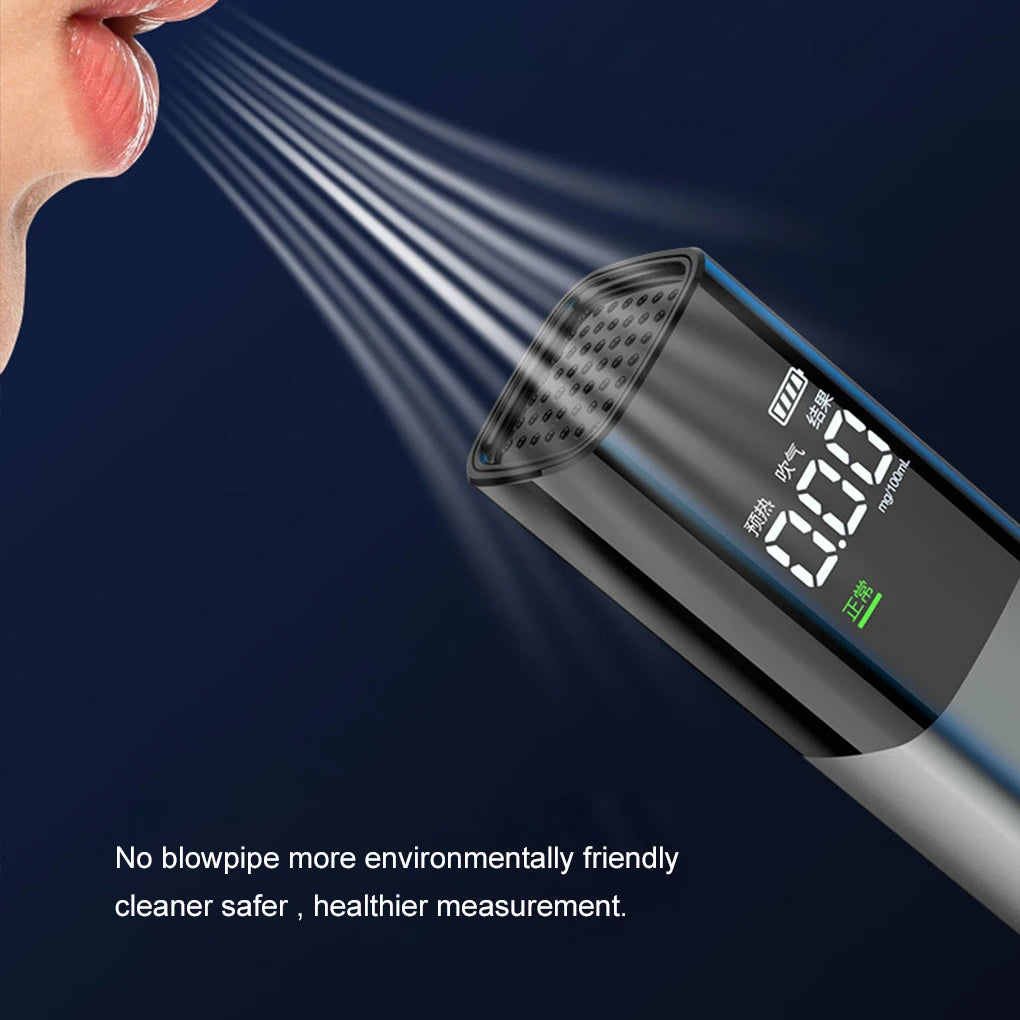 Professional Portable Alcohol Tester with LED Display and Type-C Charging