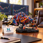 Charging Bull Statement Sculpture