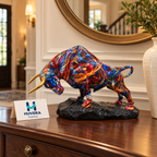 Charging Bull Statement Sculpture